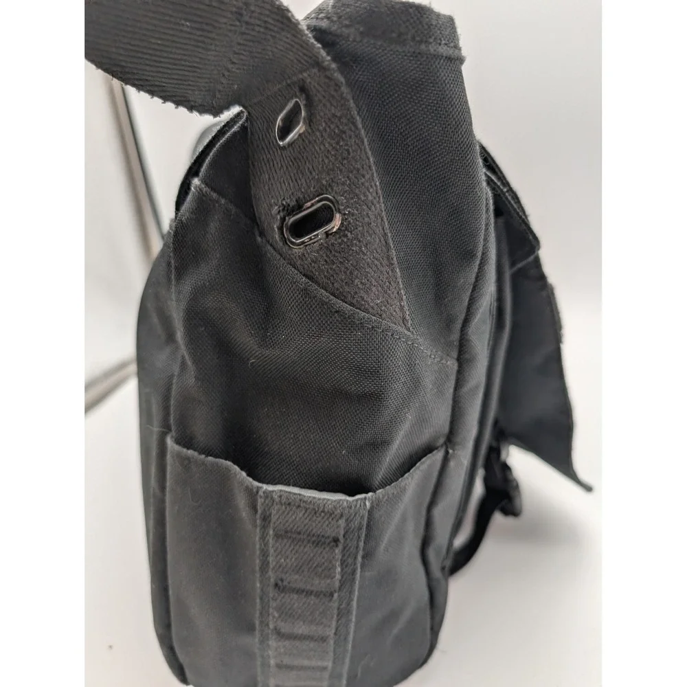 OGIO Messenger Bag Black Canvas Laptop Crossbody Shoulder Bag Travel Work